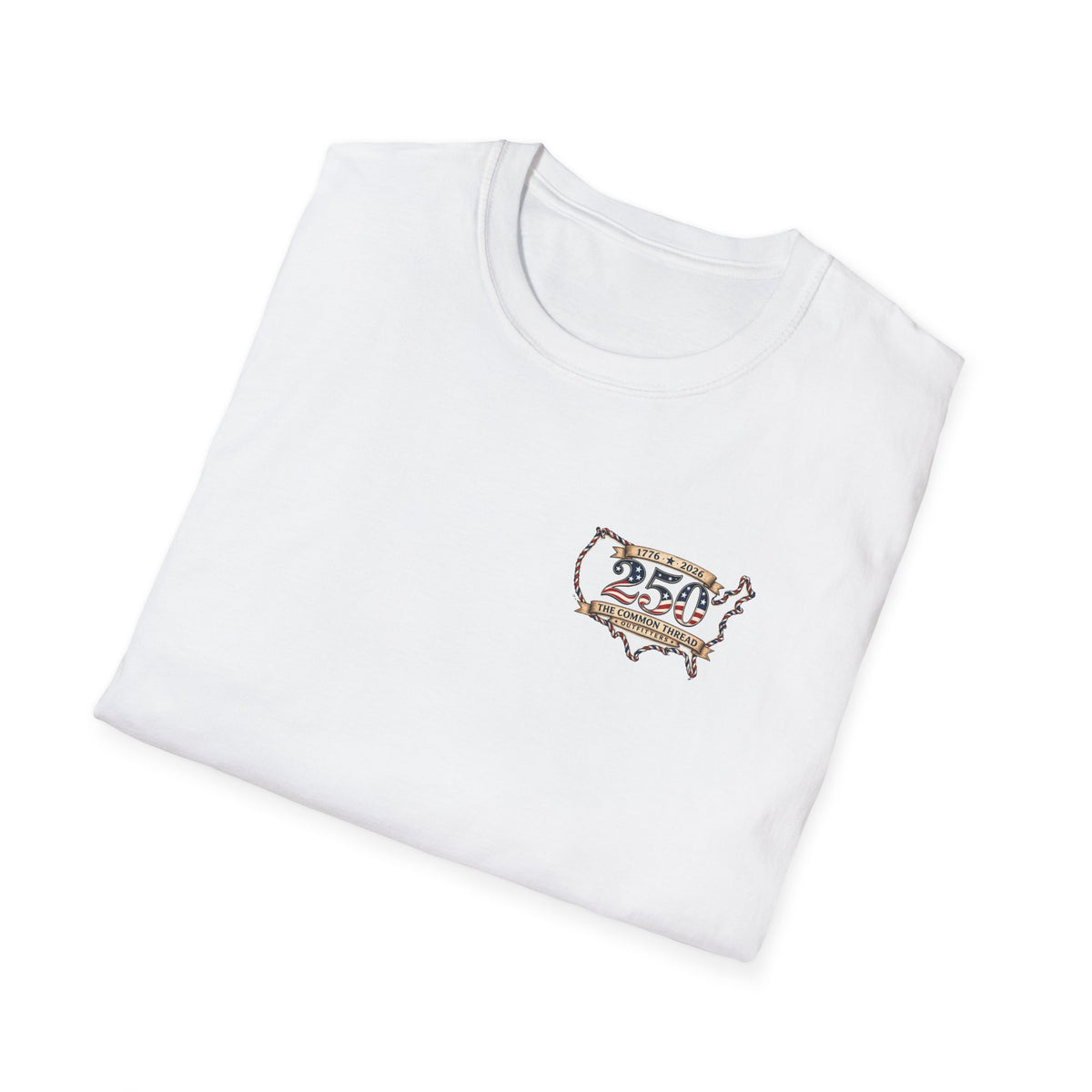 Patriotic 250th Anniversary T-Shirt — "Land of the Free, Home of the Brave"