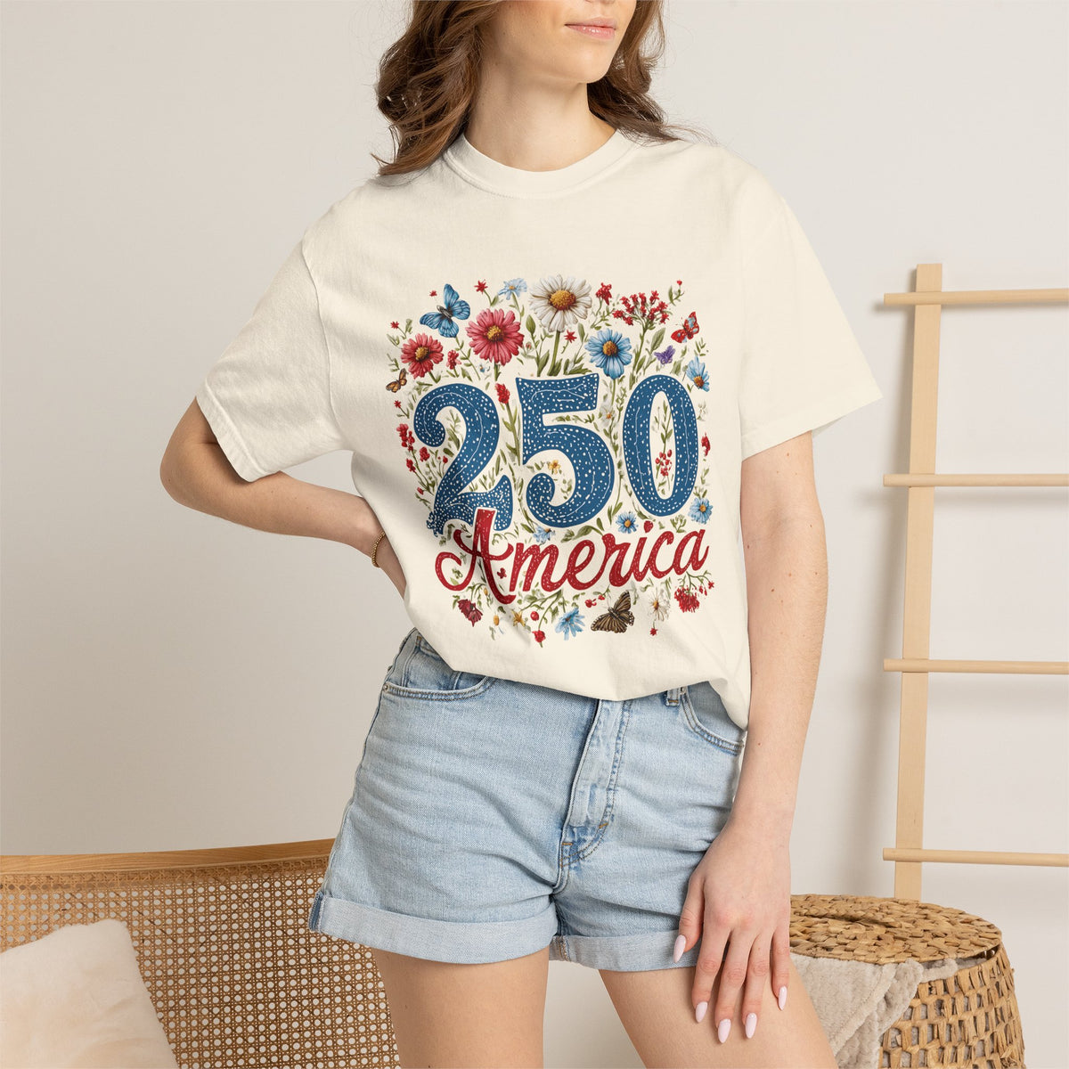 America 250 Floral Celebration T-Shirt