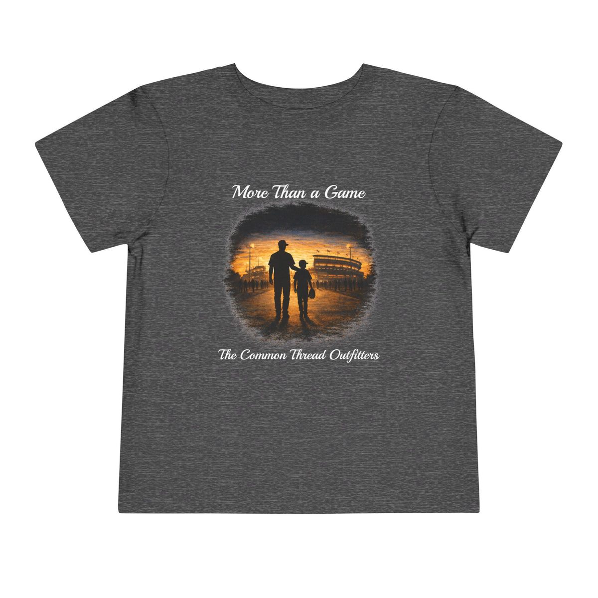 Toddler Tee — "More Than a Game" Father & Child Silhouette Baseball Sunset