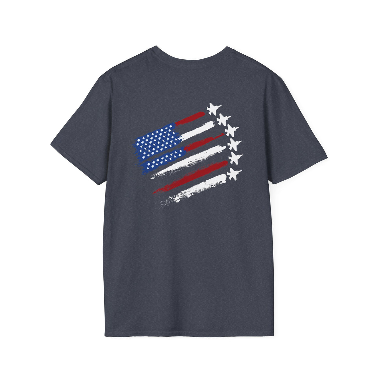 American Flag Distressed T-Shirt — Patriotic USA Stars & Stripes Tee