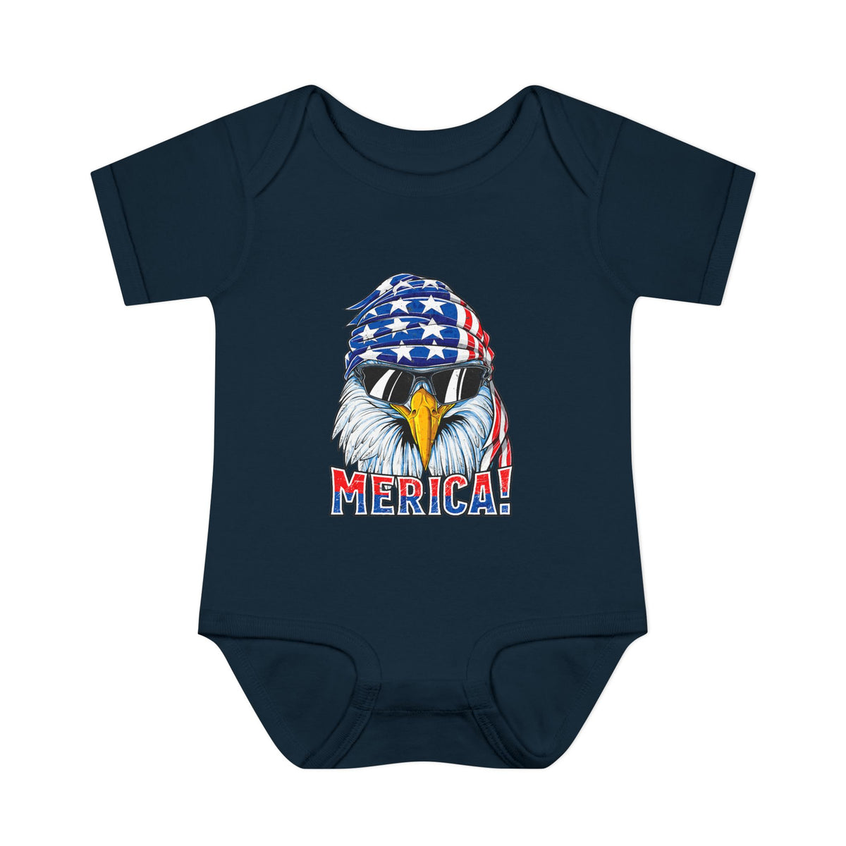 Merica!' Patriotic Eagle Infant Onesie (4th of July)