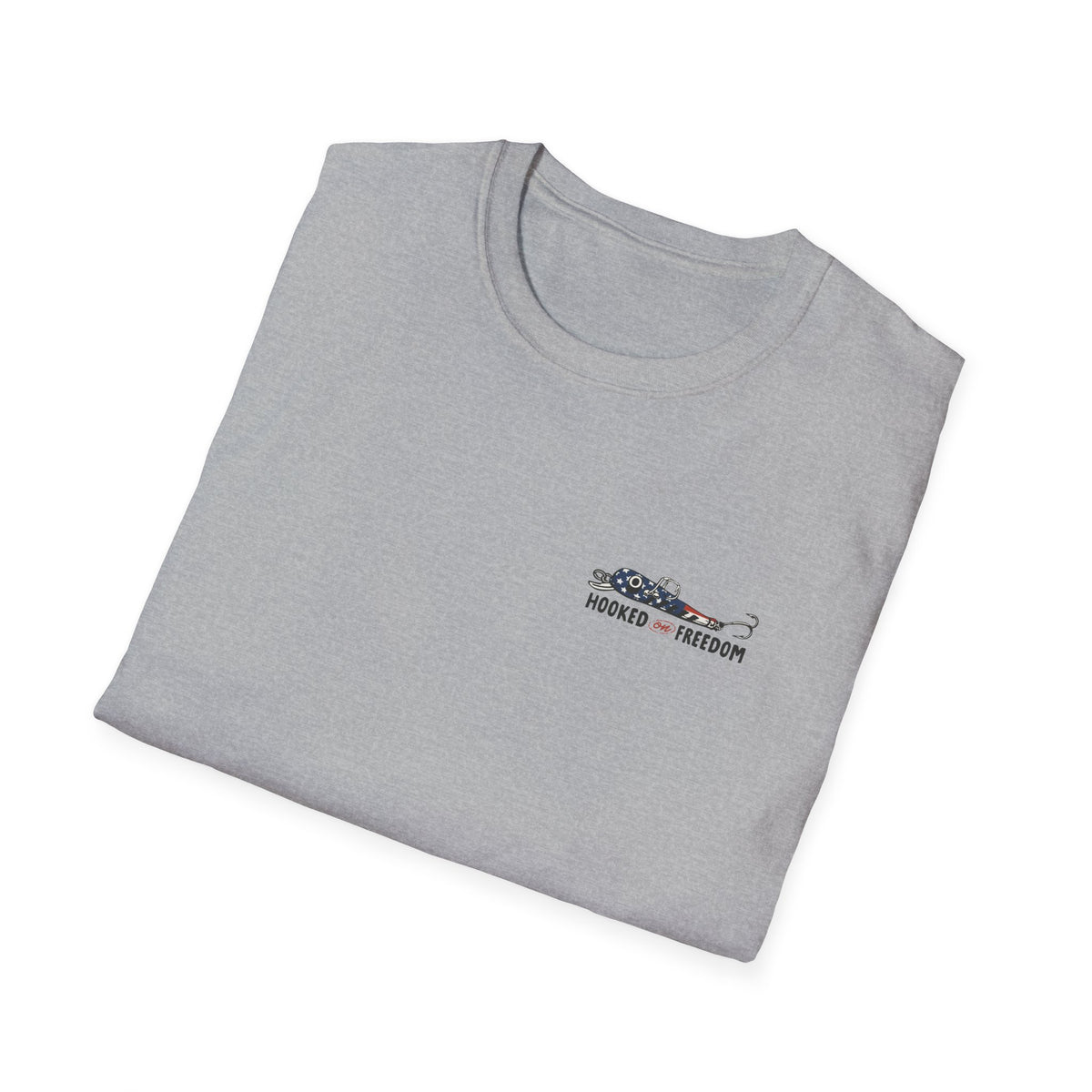 Hooked on Freedom - Bass Graphic T-Shirt