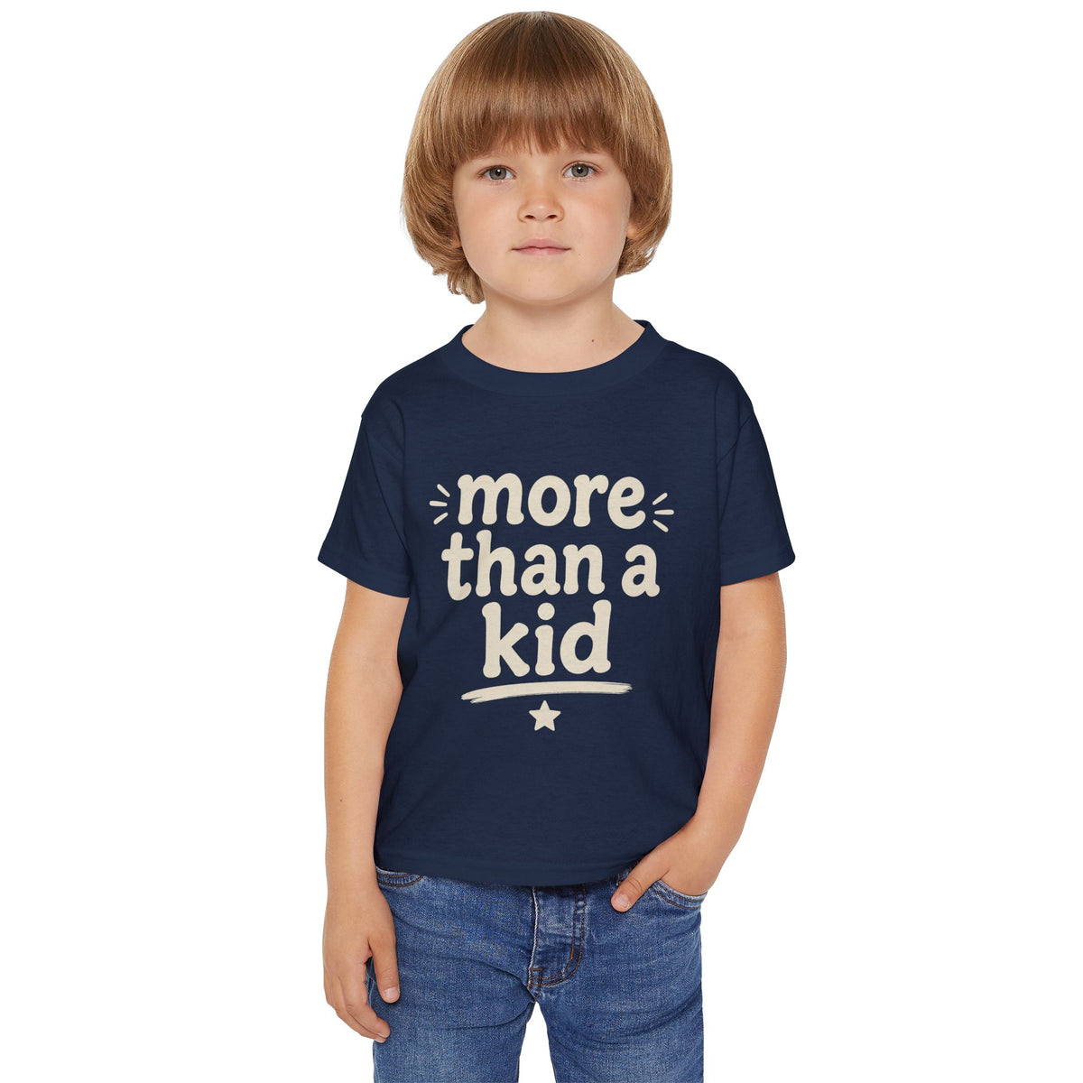 More Than a Kid Toddler T-Shirt — Inspirational Kids Graphic Tee (Explorer, Dreamer, Inventor)