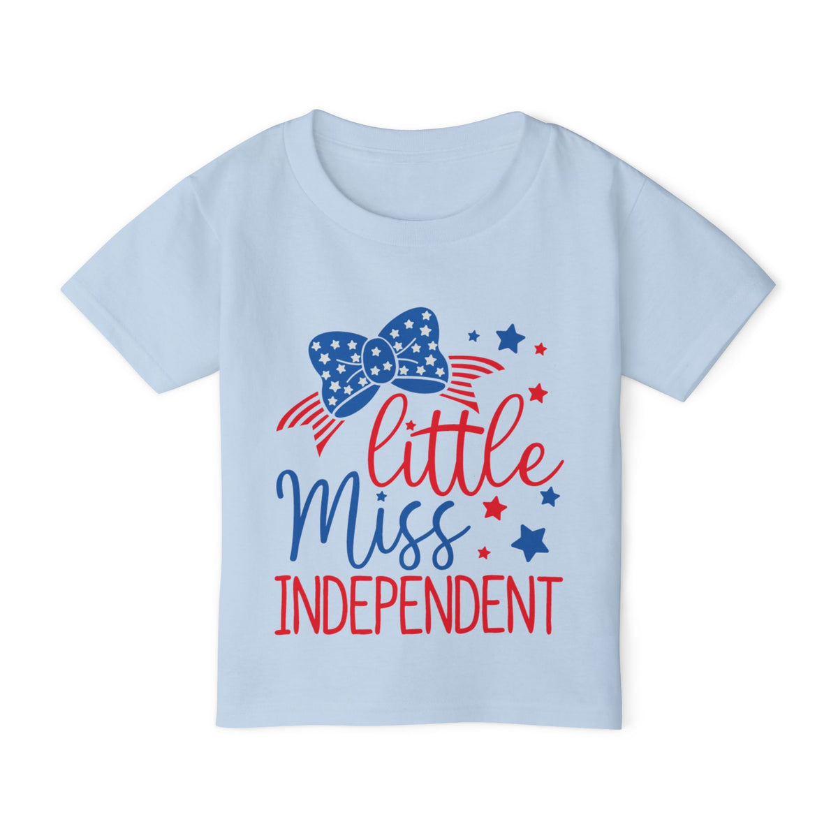 Little Miss Independent Toddler T-Shirt — Patriotic 4th of July Girls' Tee