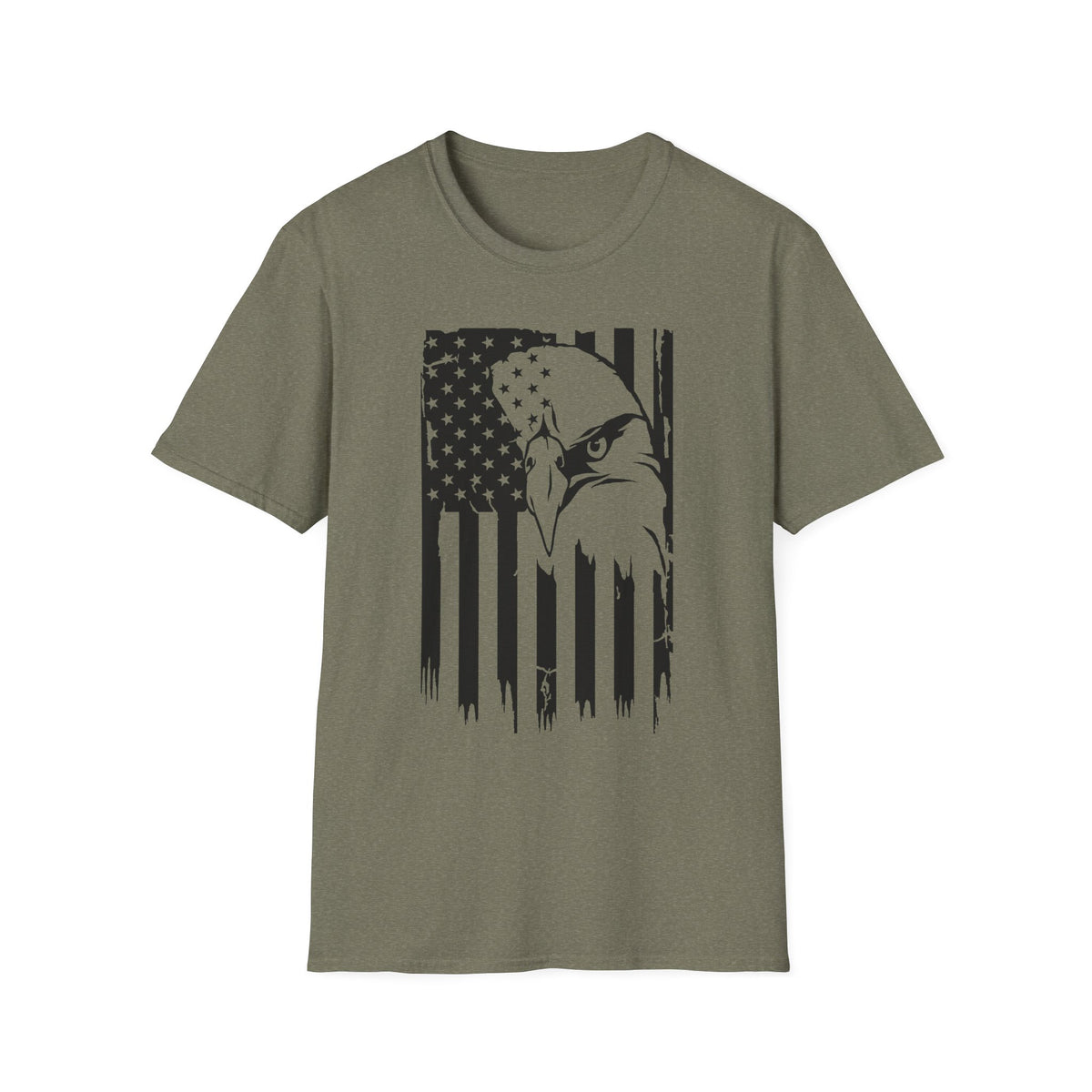 Patriotic Distressed Eagle Flag T-Shirt