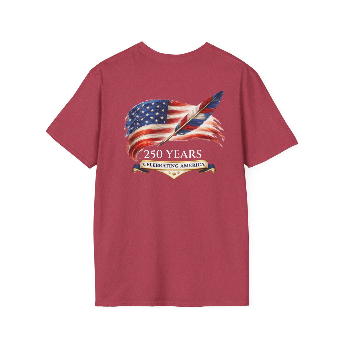 Short Sleeve Tee - American Flag & Quill