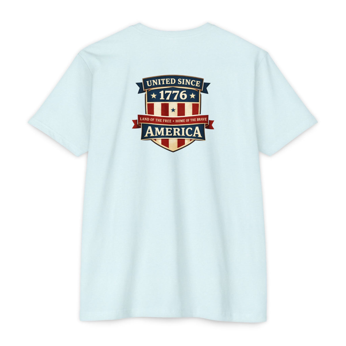 United Since 1776 American Flag Shield T-Shirt