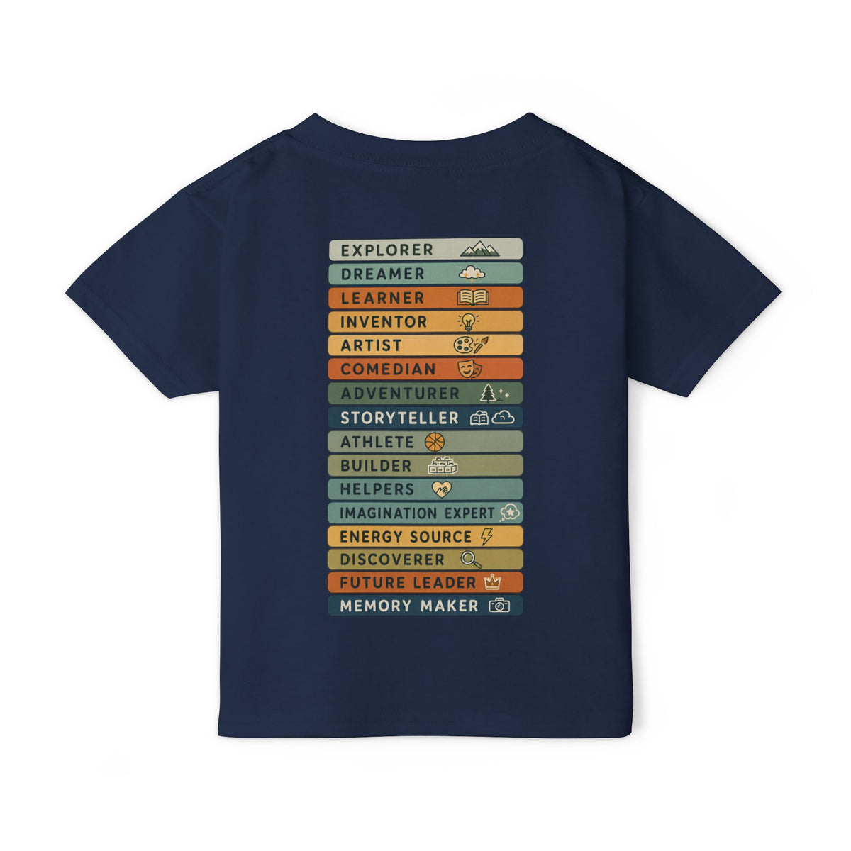 More Than a Kid Toddler T-Shirt — Inspirational Kids Graphic Tee (Explorer, Dreamer, Inventor)