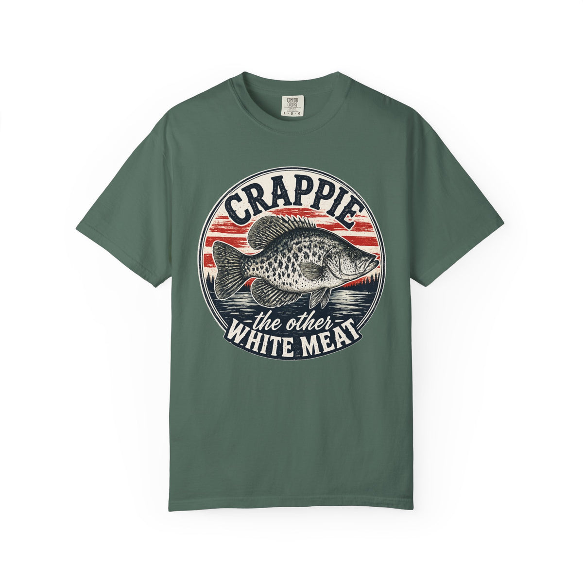 Crappie Fishing T-Shirt — “Crappie: The Other White Meat” Vintage Angler Tee