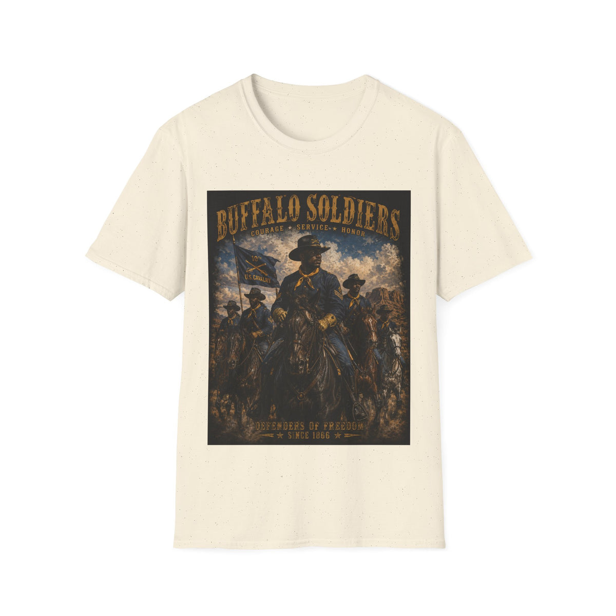 Buffalo Soldiers Tribute T-Shirt — Heritage, Courage & Service Graphic Tee