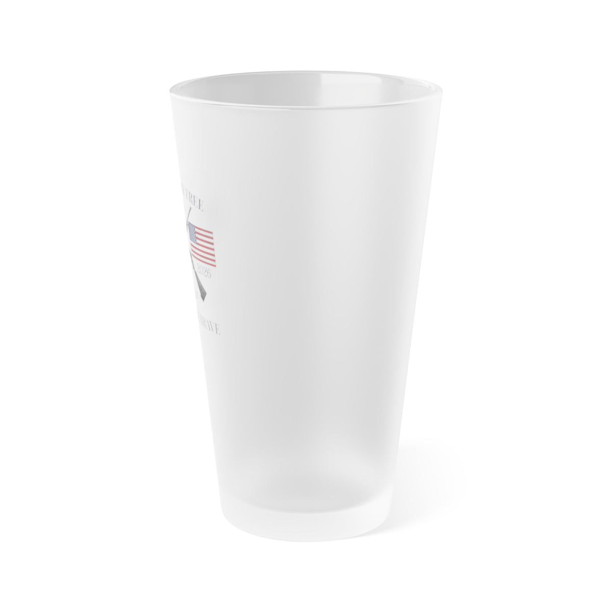 The Flagship Frosted Pint Glass