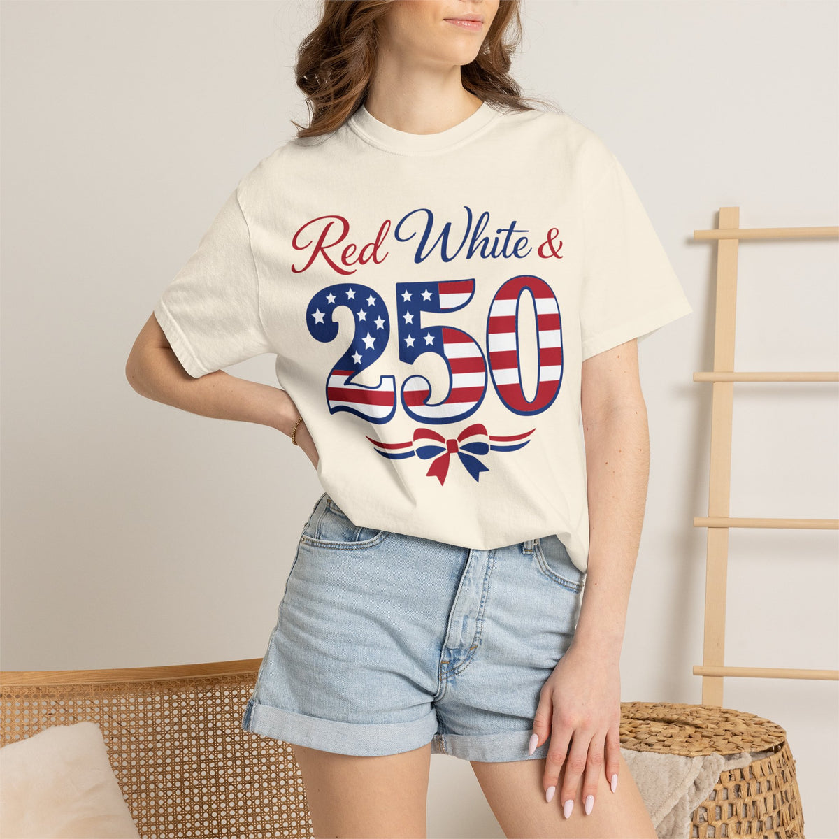 Patriotic "Red White & 250" T-Shirt