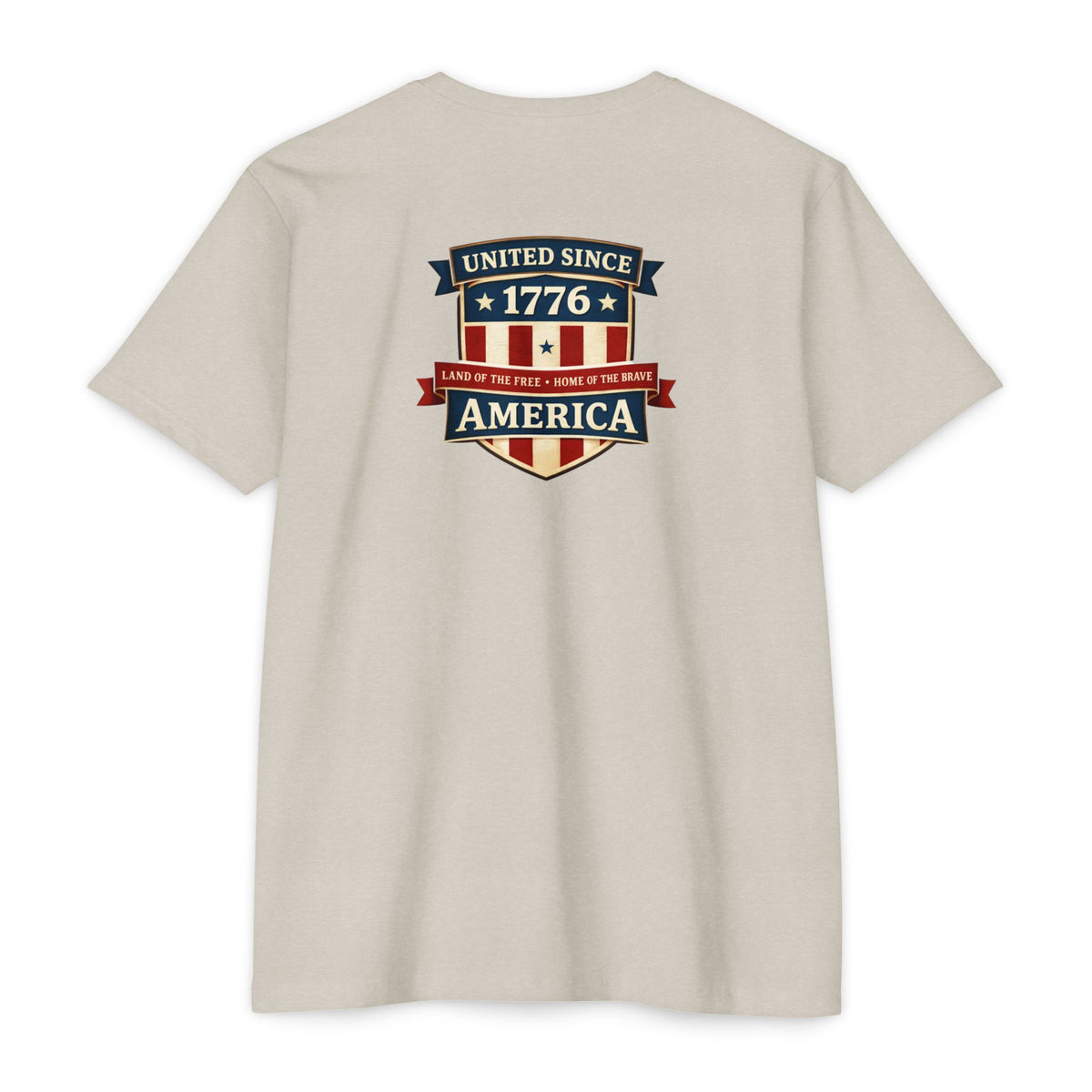 United Since 1776 American Flag Shield T-Shirt