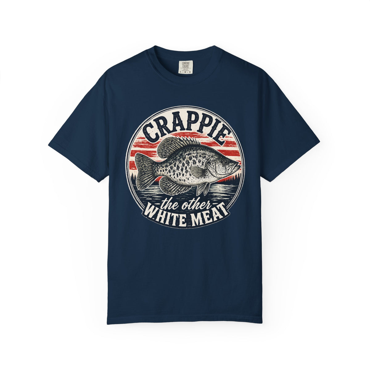 Crappie Fishing T-Shirt — “Crappie: The Other White Meat” Vintage Angler Tee