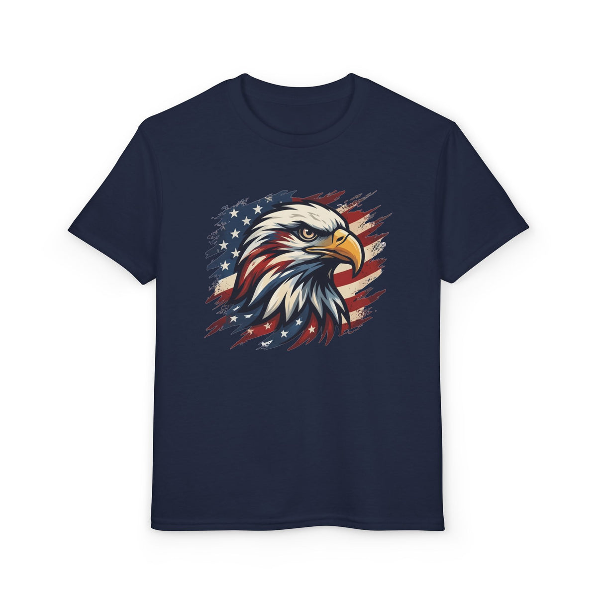 Patriotic American Eagle Flag - Kids Graphic T-Shirt