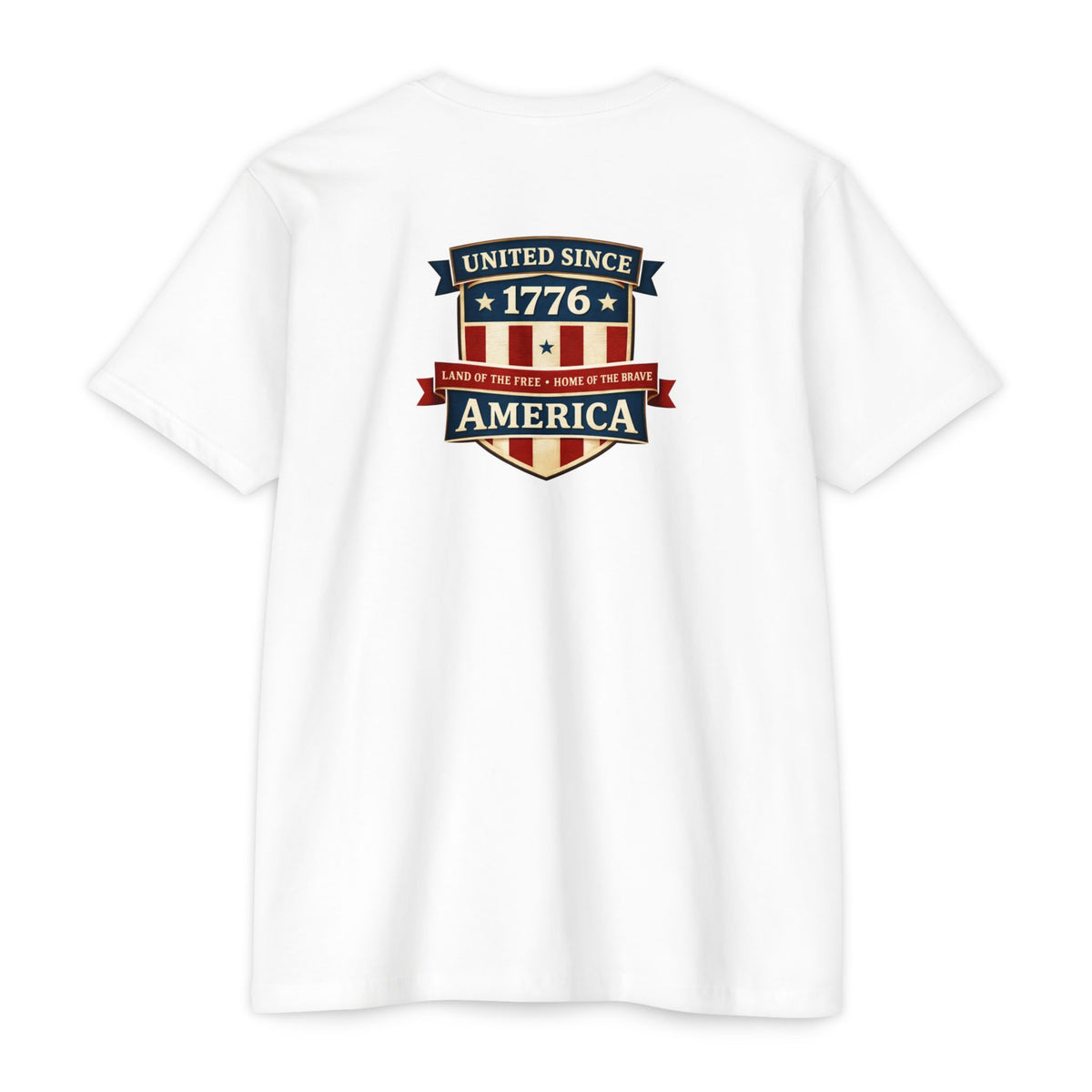 United Since 1776 American Flag Shield T-Shirt