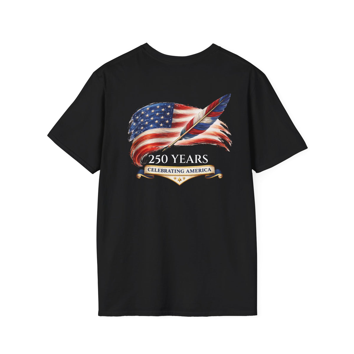 Short Sleeve Tee - American Flag & Quill
