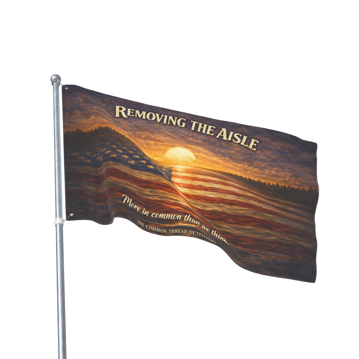 Double-Sided Flag - “Removing the Aisle”