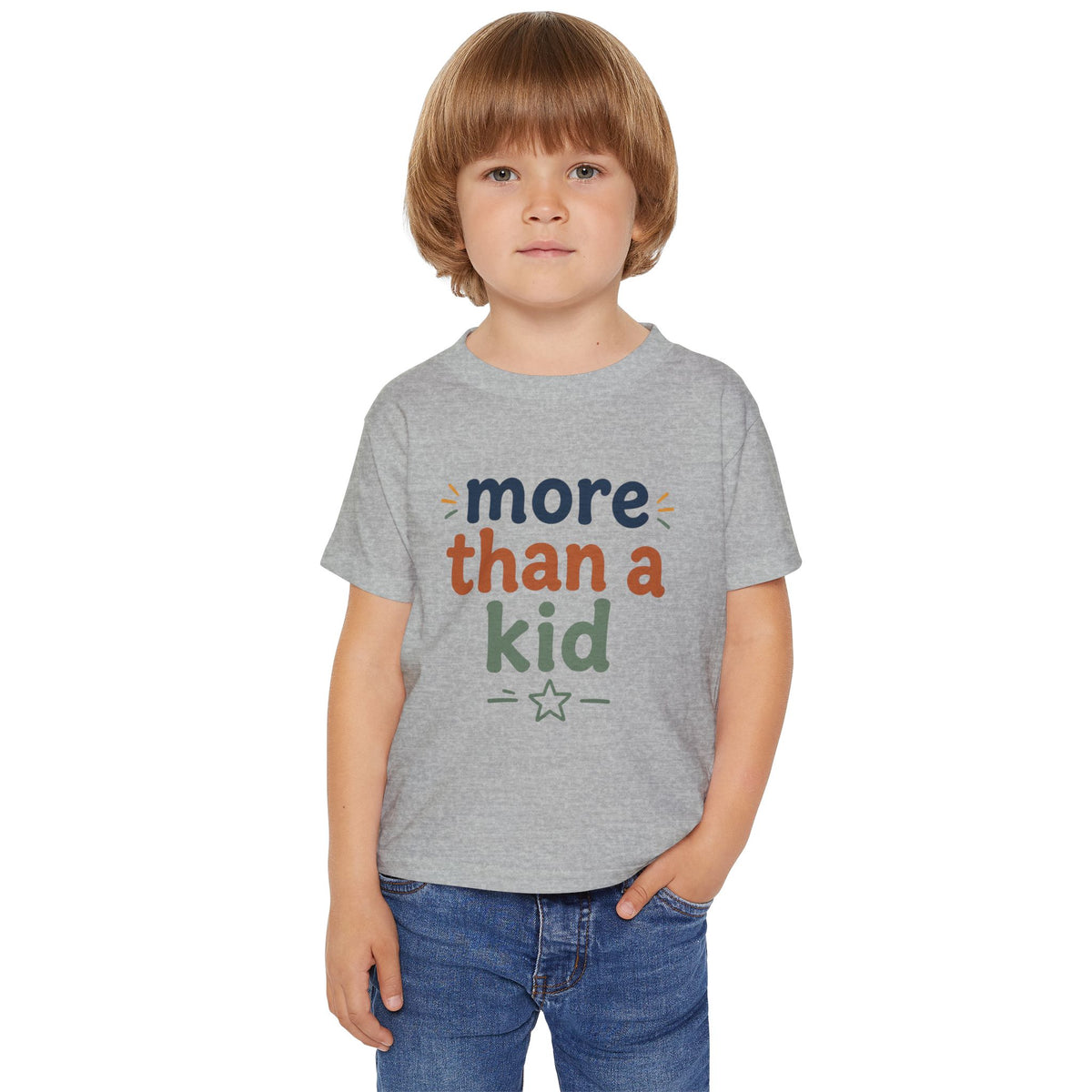 Toddler T-Shirt — "More Than a Kid" Inspirational Graphic Tee