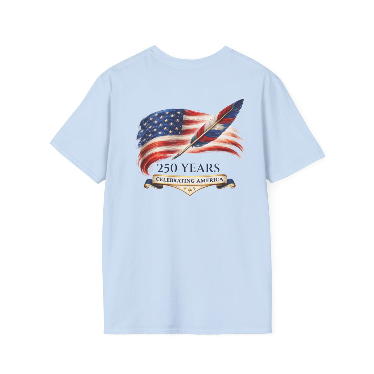 Short Sleeve Tee - American Flag & Quill