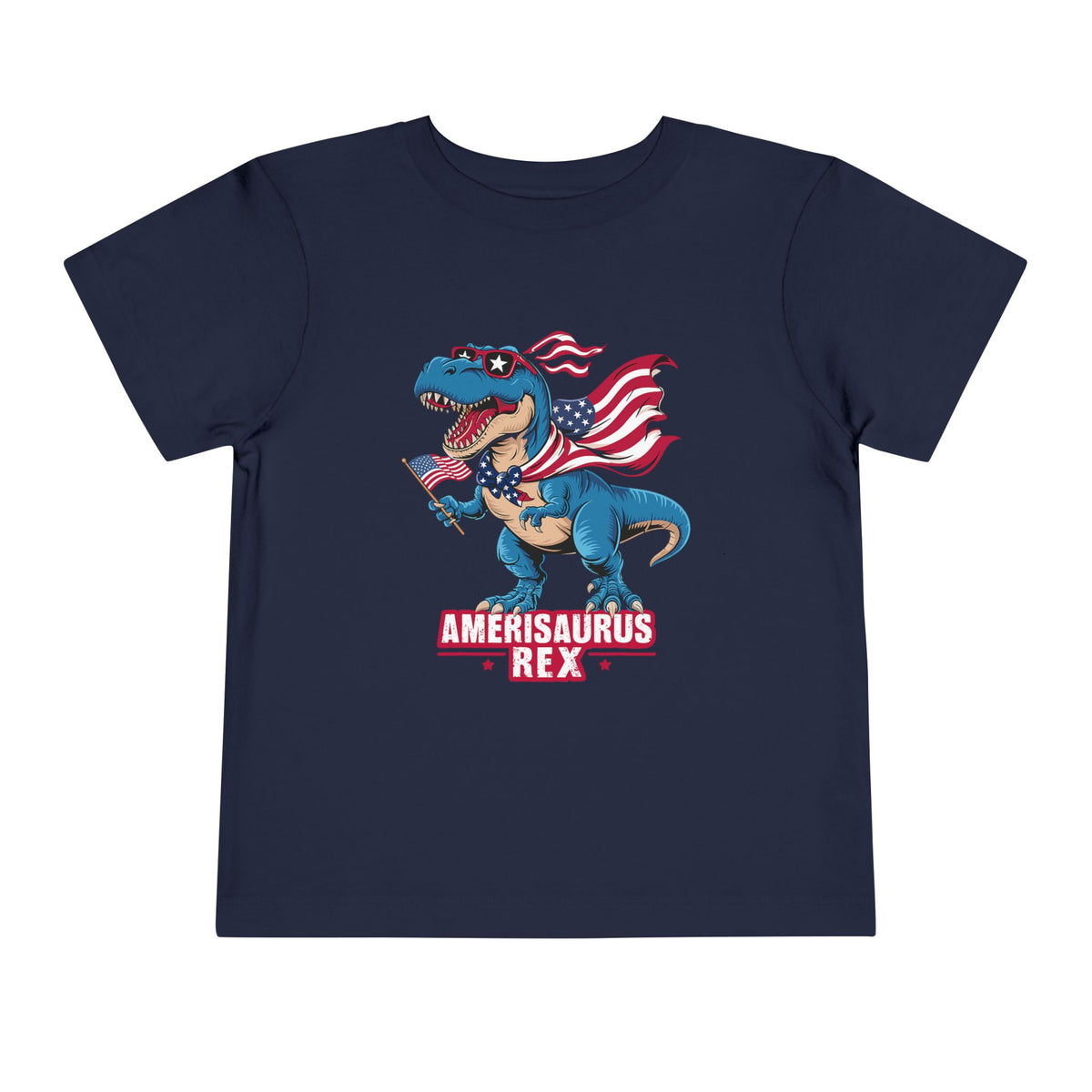 Amerisaurus Rex Toddler Tee — Patriotic Dino 4th of July Shirt