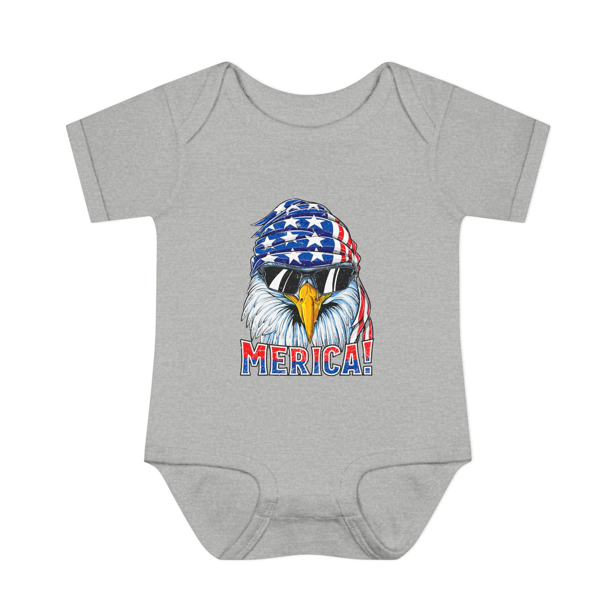 Merica!' Patriotic Eagle Infant Onesie (4th of July)