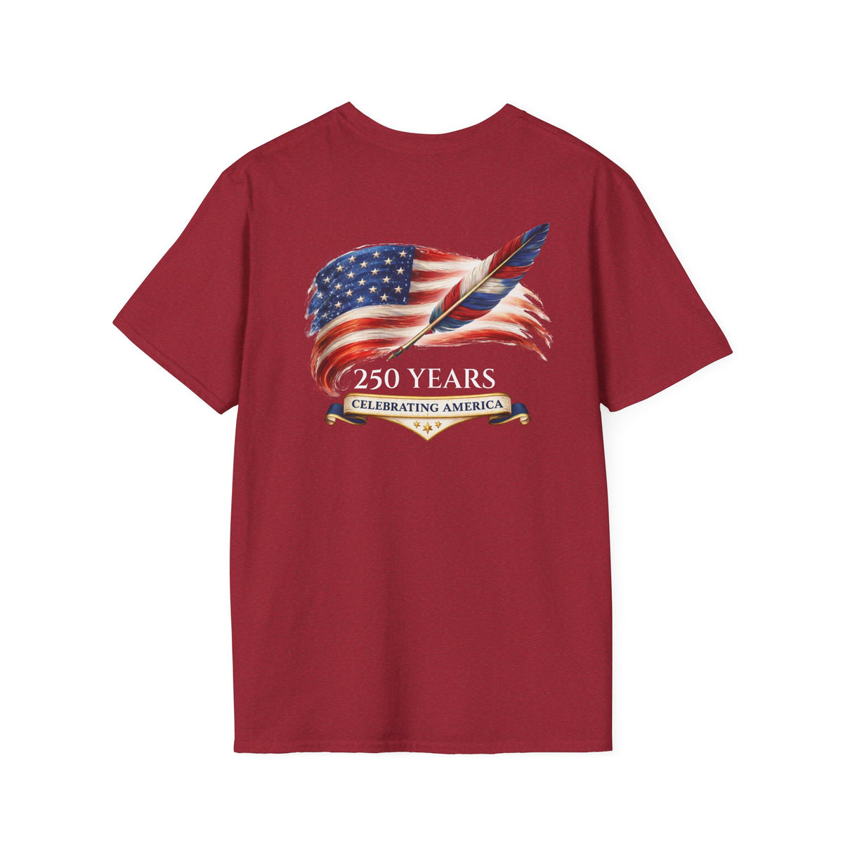 Short Sleeve Tee - American Flag & Quill