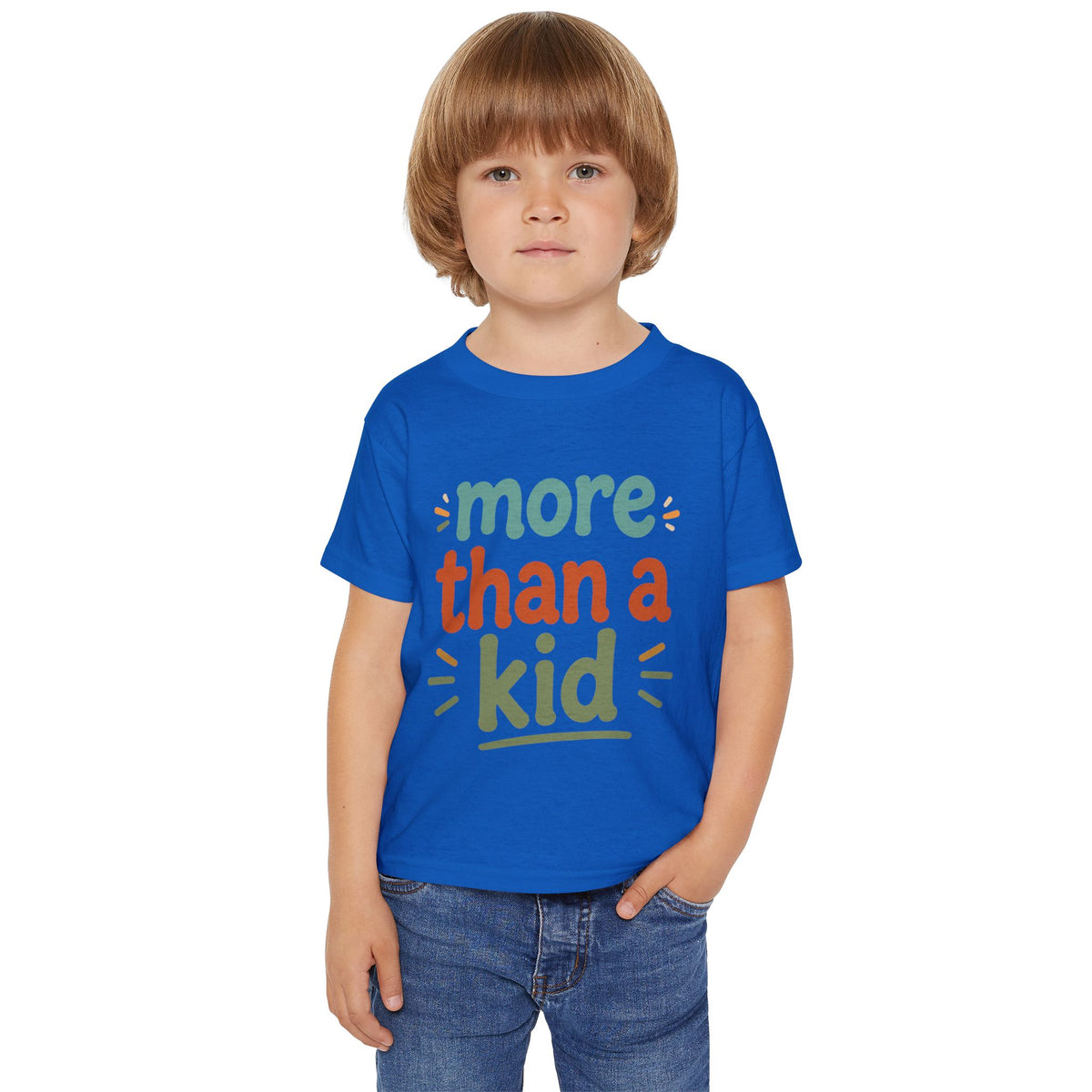 Toddler T-Shirt — "More Than a Kid" Inspirational Back-List Tee