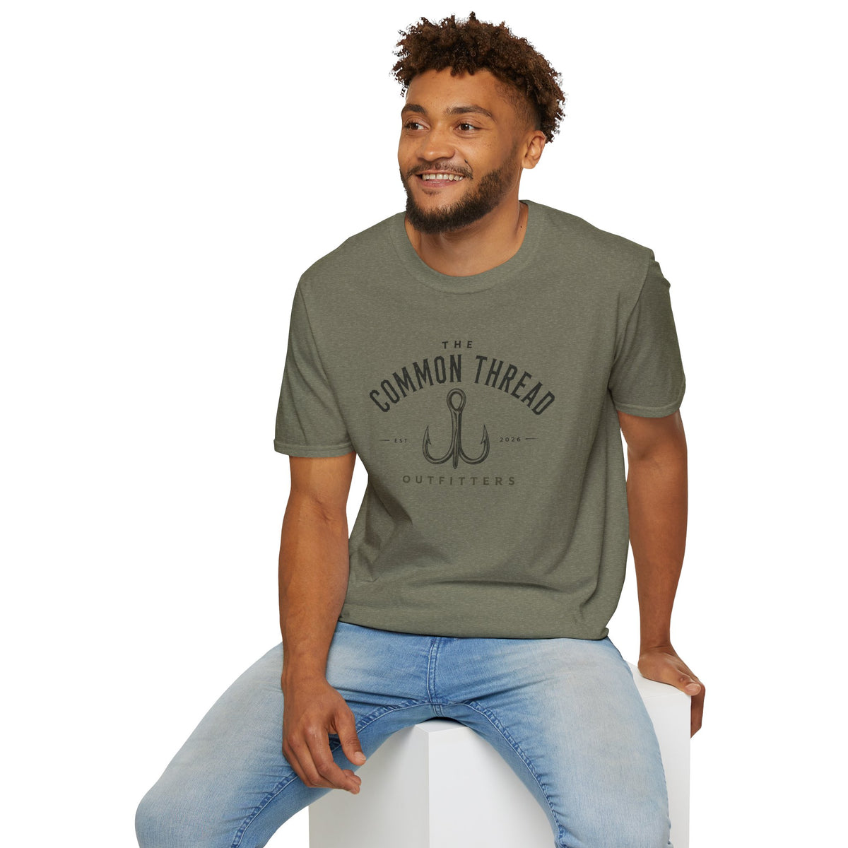 Flag Fishing USA Graphic T-Shirt