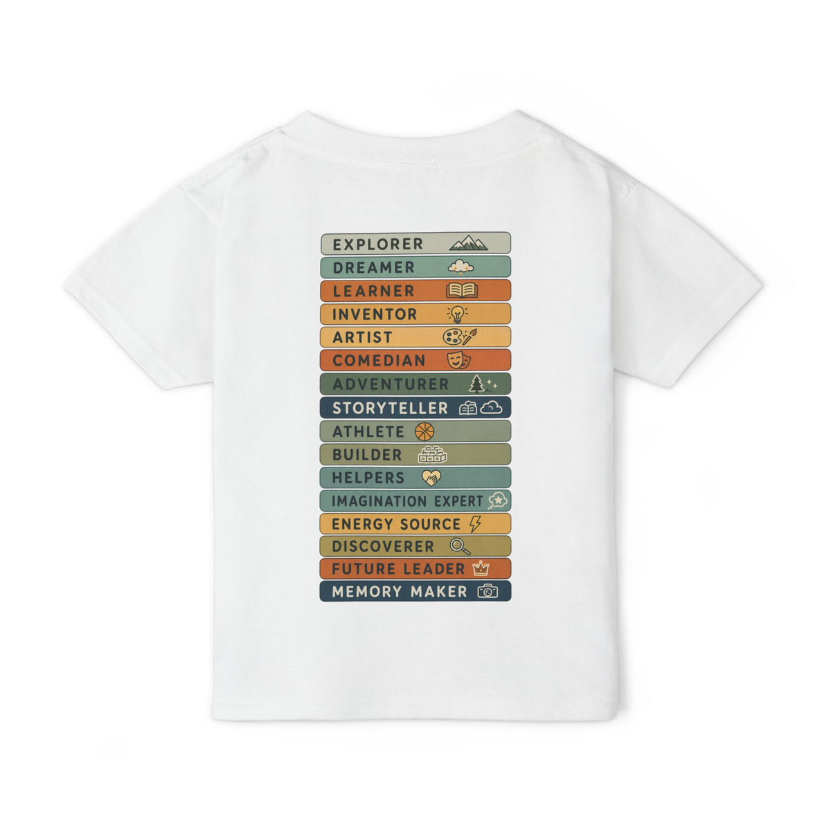 More Than a Kid Toddler T-Shirt — Inspirational Kids Graphic Tee (Explorer, Dreamer, Inventor)