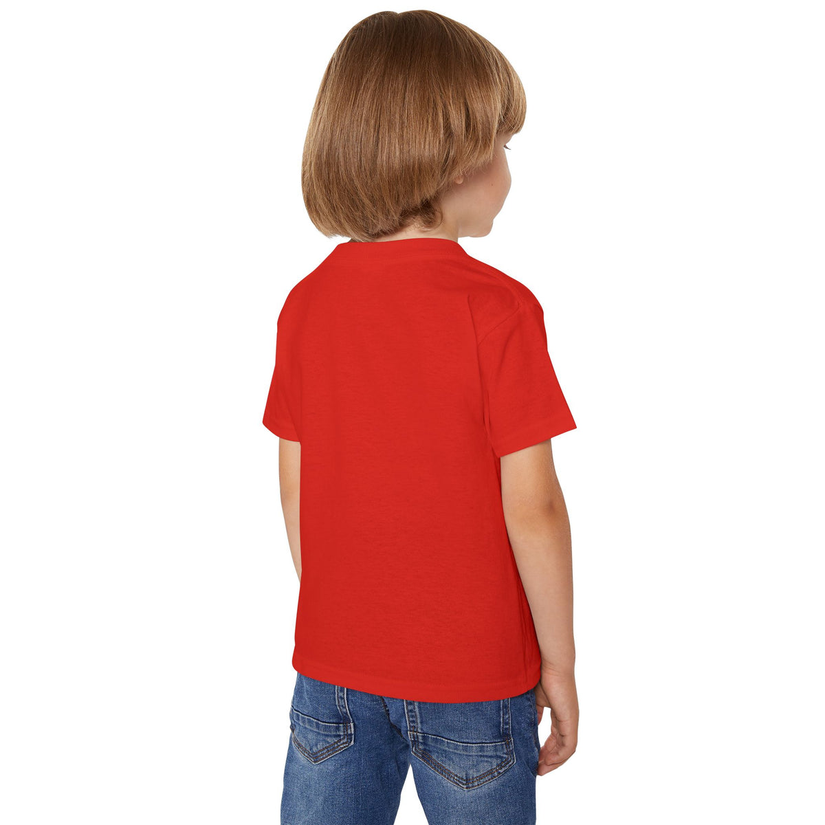 Toddler T-Shirt - "Red, White & RAWR!" Patriotic Dinosaur 4th of July Tee