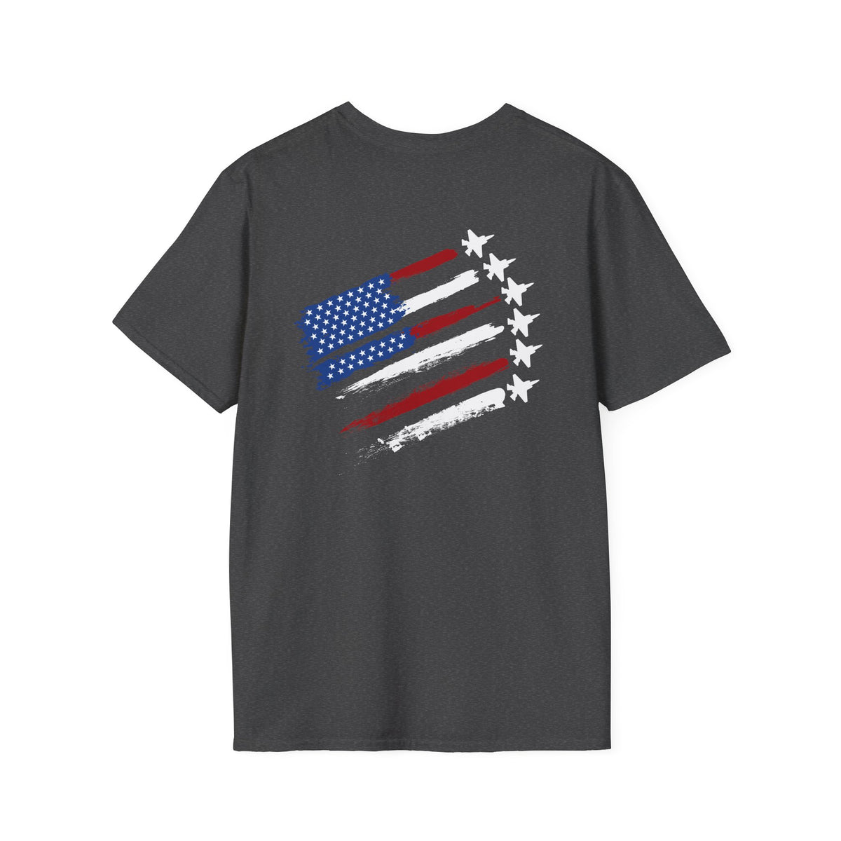 American Flag Distressed T-Shirt — Patriotic USA Stars & Stripes Tee