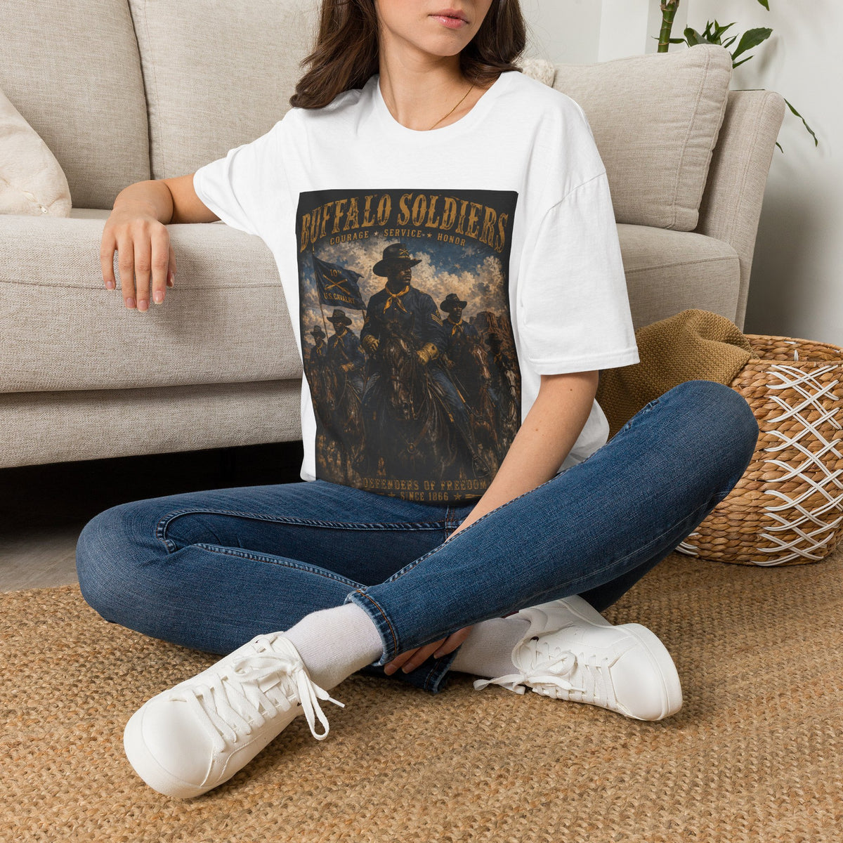 Buffalo Soldiers Tribute T-Shirt — Heritage, Courage & Service Graphic Tee