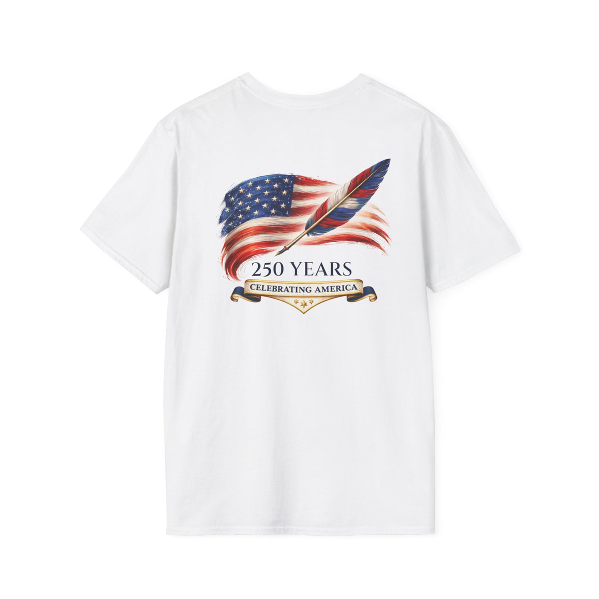 Short Sleeve Tee - American Flag & Quill