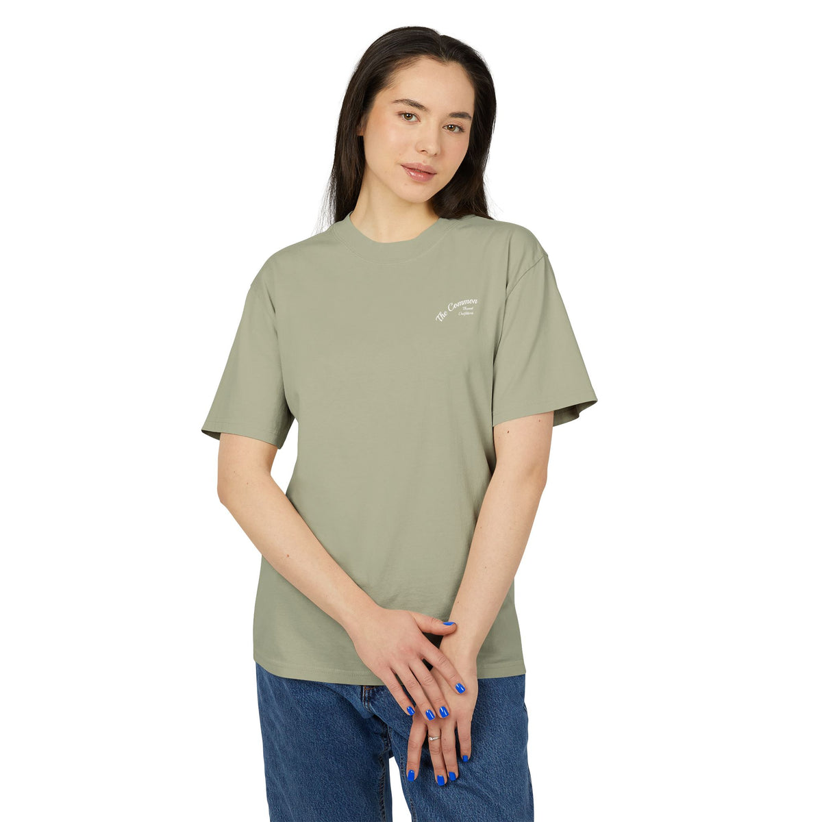 Premium Heavy Faded Tee - Golden Flower Crown