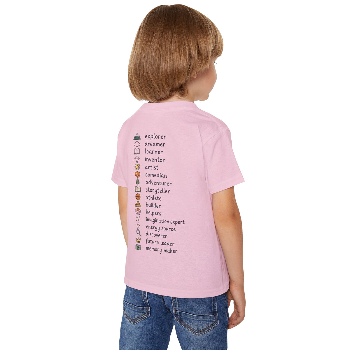 Toddler T-Shirt — "More Than a Kid" Inspirational Back-List Tee
