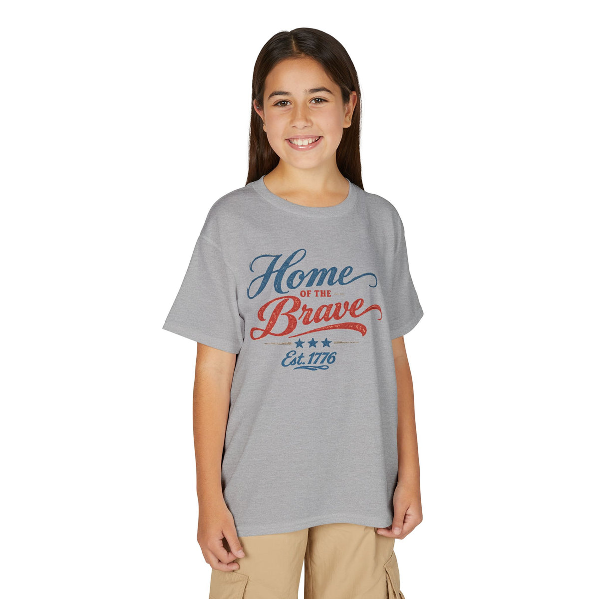 Youth 'Home of the Brave' Patriotic T-Shirt