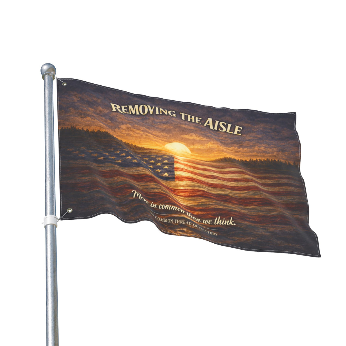 Double-Sided Flag - “Removing the Aisle”