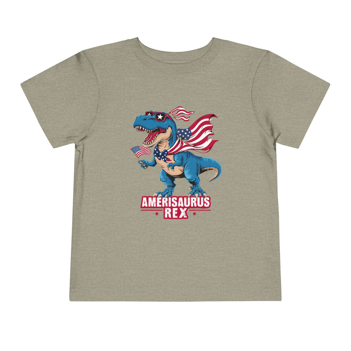Amerisaurus Rex Toddler Tee — Patriotic Dino 4th of July Shirt