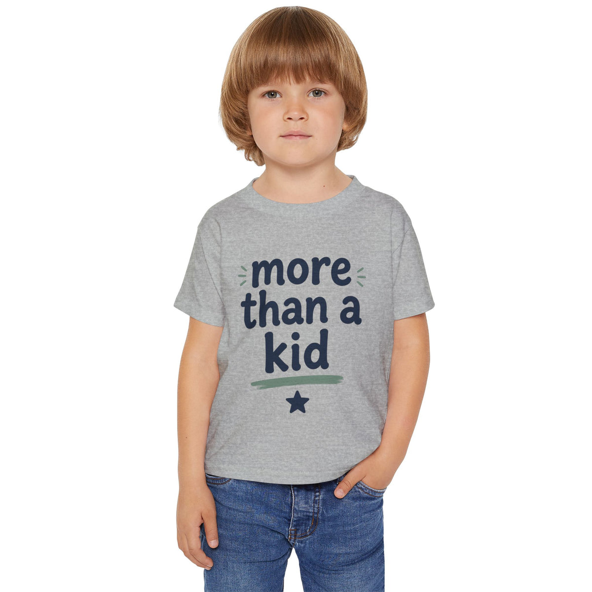 More Than a Kid Toddler T-Shirt — Inspirational Kids Graphic Tee (Explorer, Dreamer, Inventor)