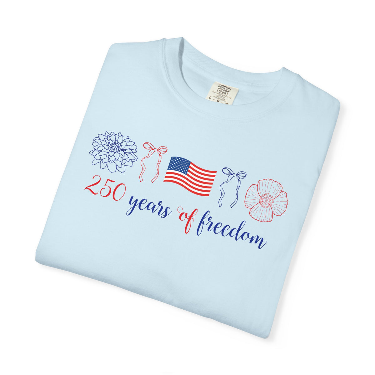 Short Sleeve T-Shirt - 250 years of Freedom Minimalist