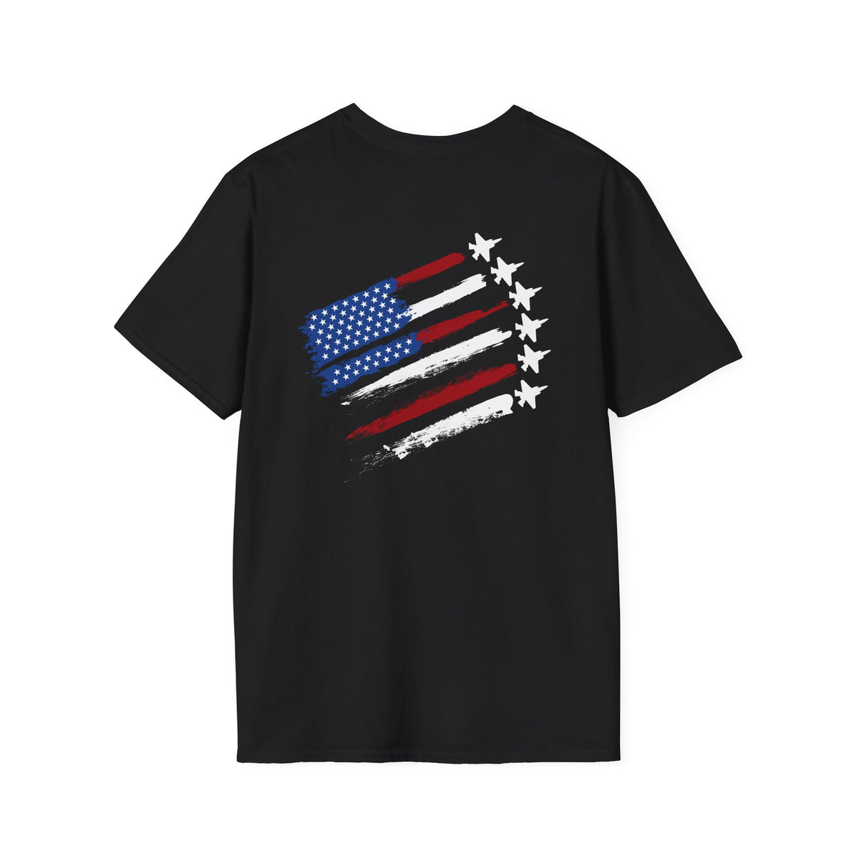 American Flag Distressed T-Shirt — Patriotic USA Stars & Stripes Tee