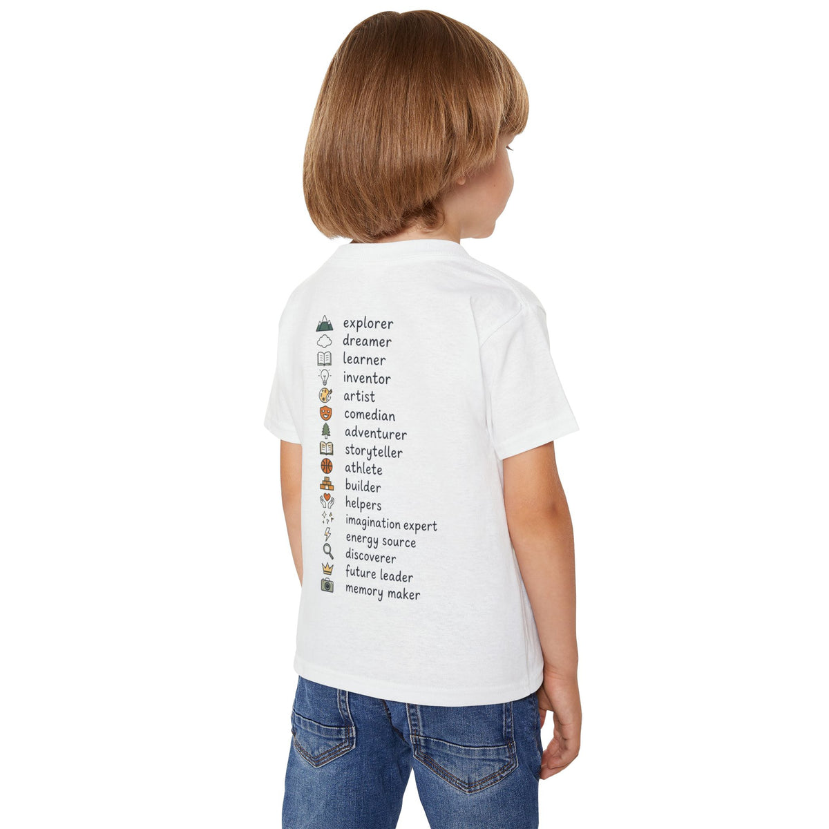 Toddler T-Shirt — "More Than a Kid" Inspirational Back-List Tee