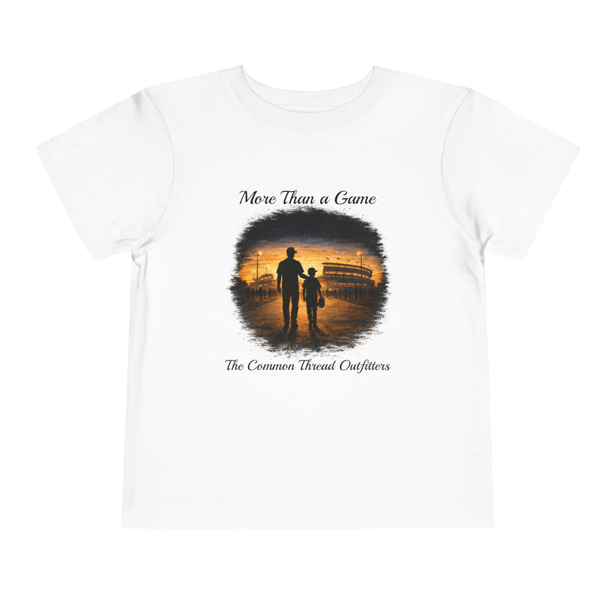 Toddler Tee — "More Than a Game" Father & Child Silhouette Baseball Sunset