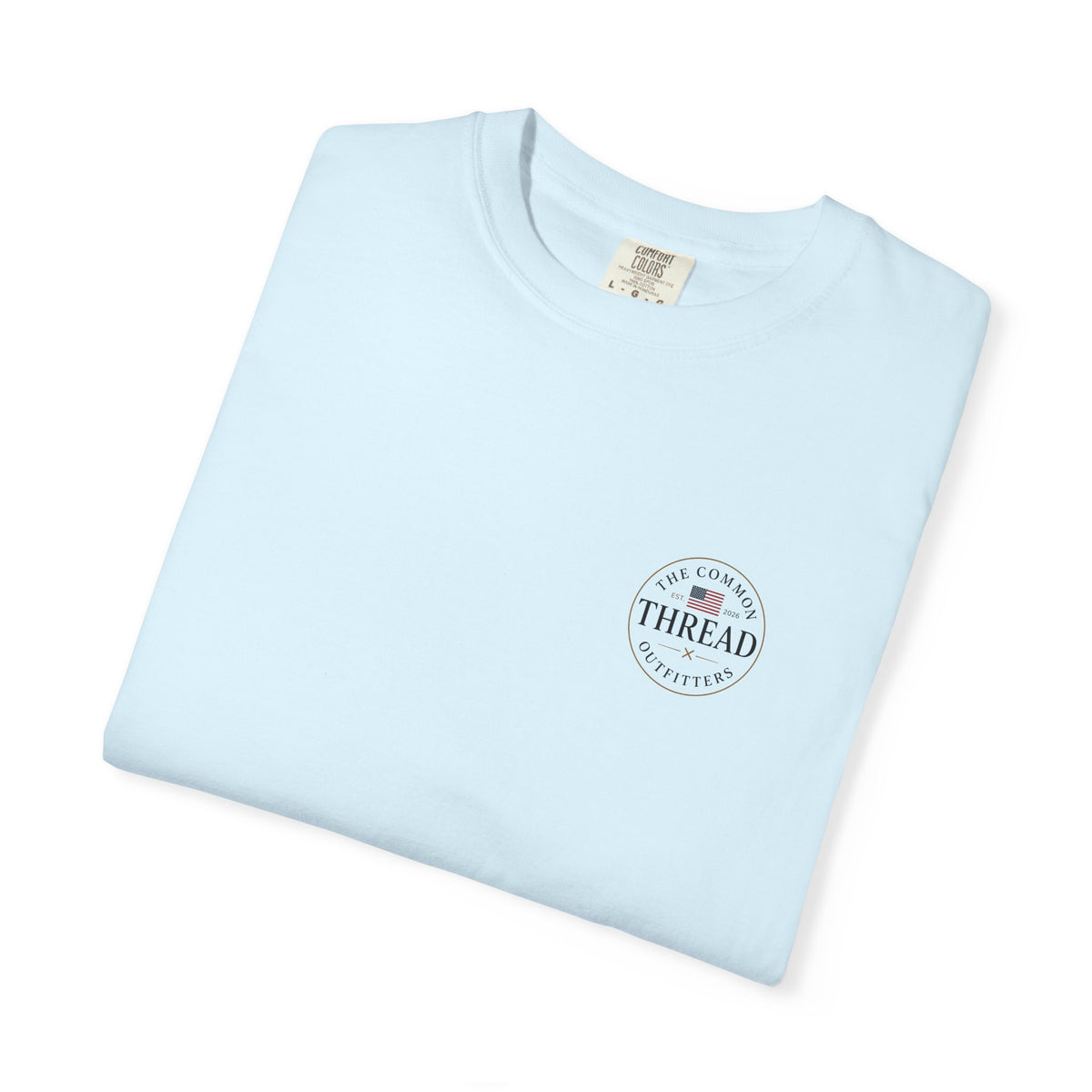 Patriotic 250th Anniversary T-Shirt — 'Life, Liberty, Happiness' Flag Graphic