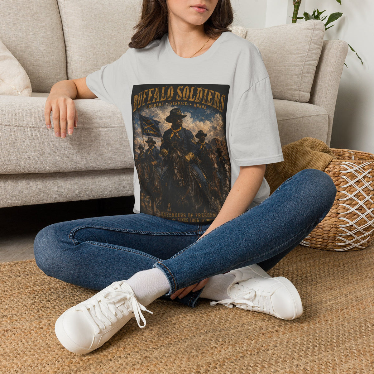 Buffalo Soldiers Tribute T-Shirt — Heritage, Courage & Service Graphic Tee