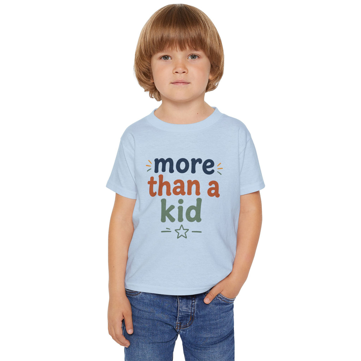 Toddler T-Shirt — "More Than a Kid" Inspirational Graphic Tee