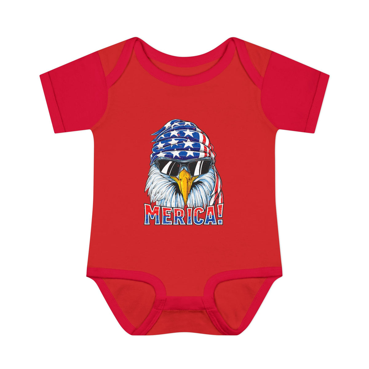 Merica!' Patriotic Eagle Infant Onesie (4th of July)