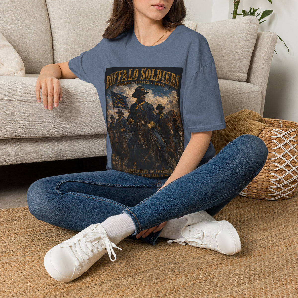 Buffalo Soldiers Tribute T-Shirt — Heritage, Courage & Service Graphic Tee