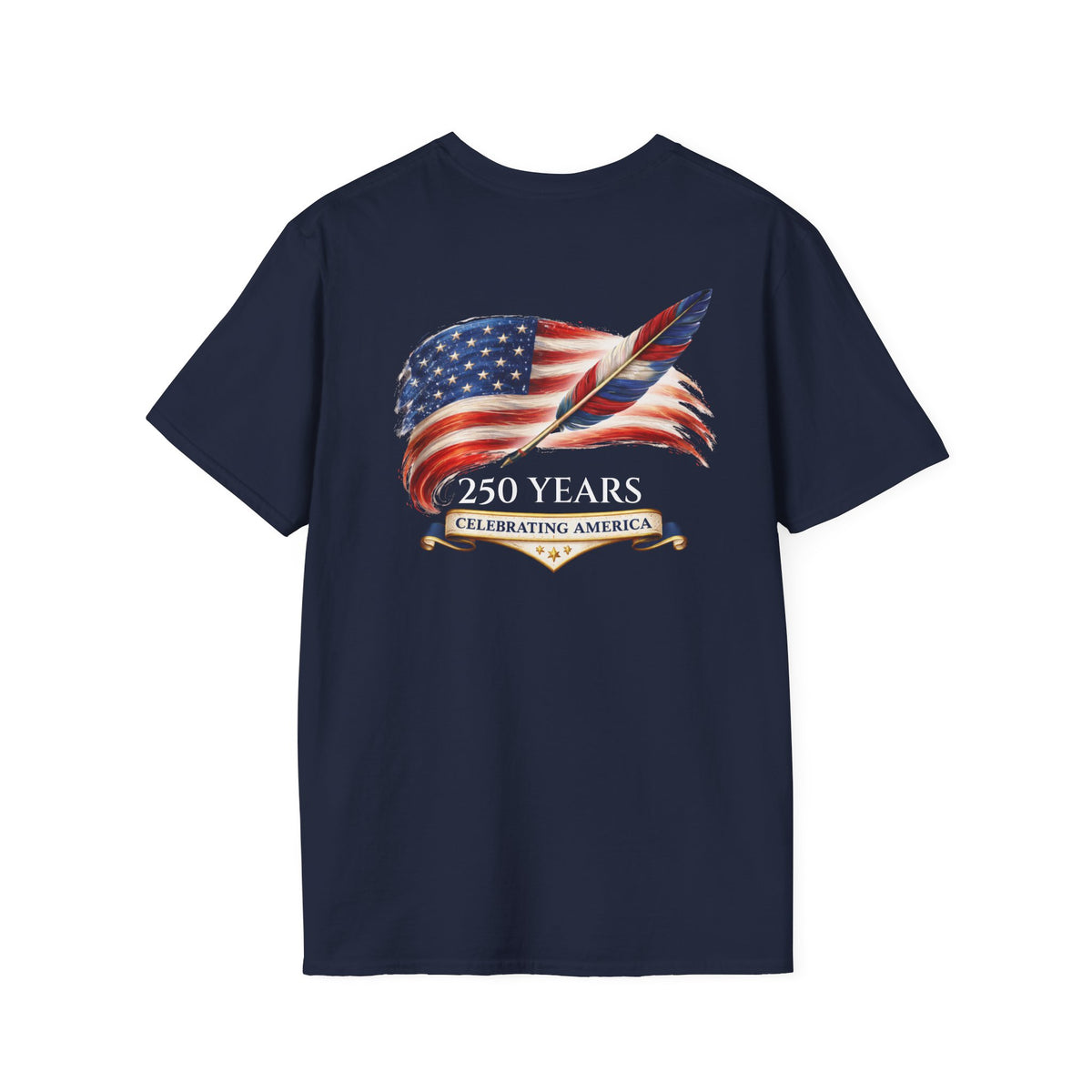 Short Sleeve Tee - American Flag & Quill